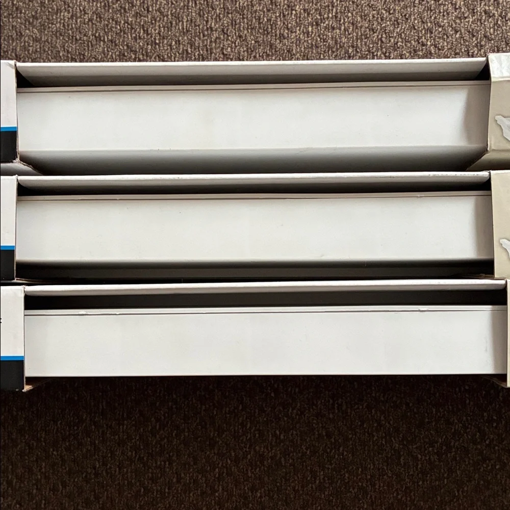 Set of 3 Mainstays White Decorative Floating Shelves (NIB, Minor Flaw on One)